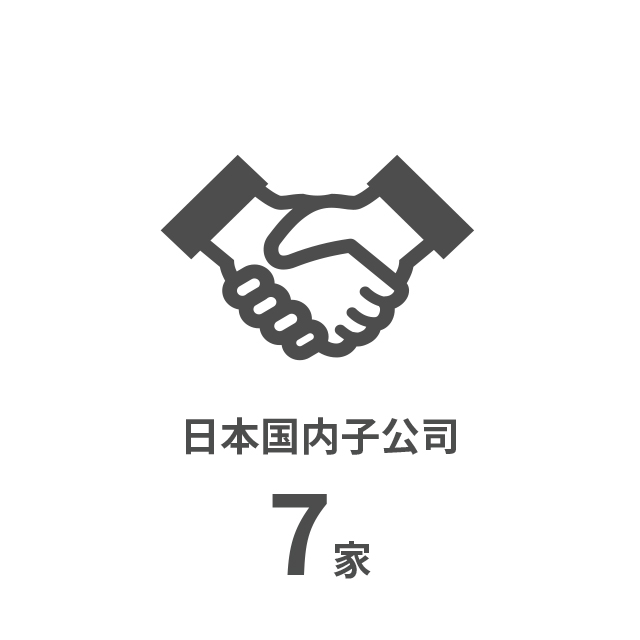 日本国内6家合并子公司