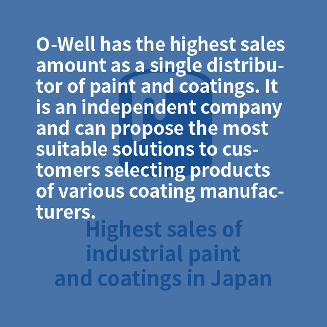 Highest sales of industrial paint and coatings in Japan 